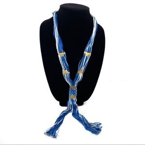 Free People | Blue Open Road Thread Necklace